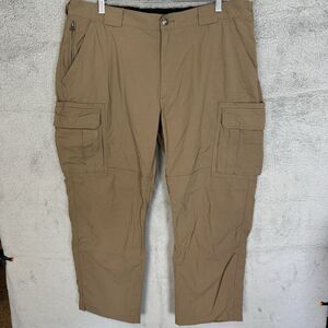 Duluth Trading Co Pants Mens XXLx30 Brown Nylon Cargo Elastic Waist Hiking